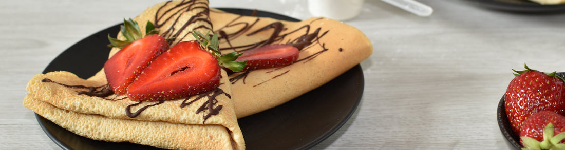 crêpes à la farine de patate douce