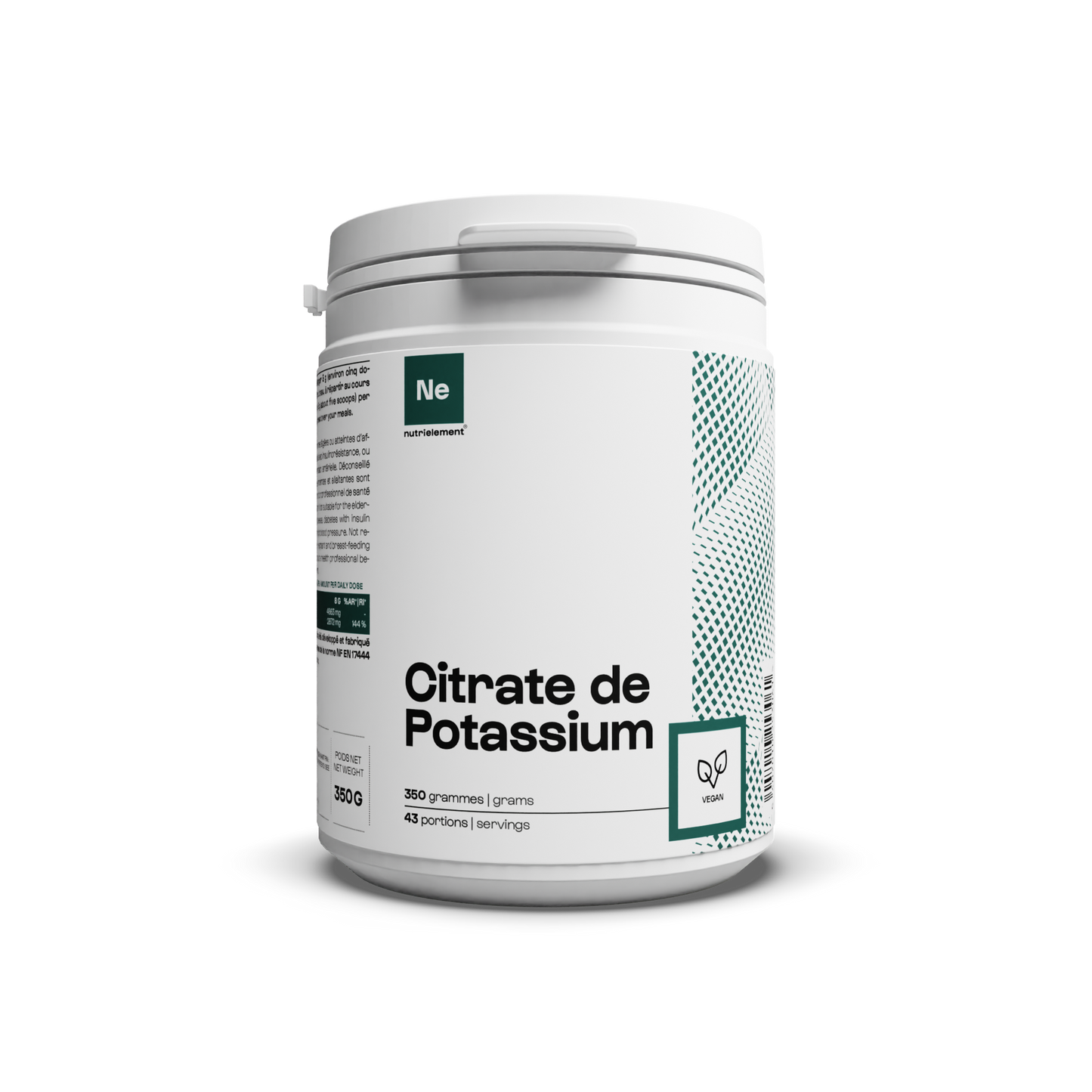 Powdered potassium citrate