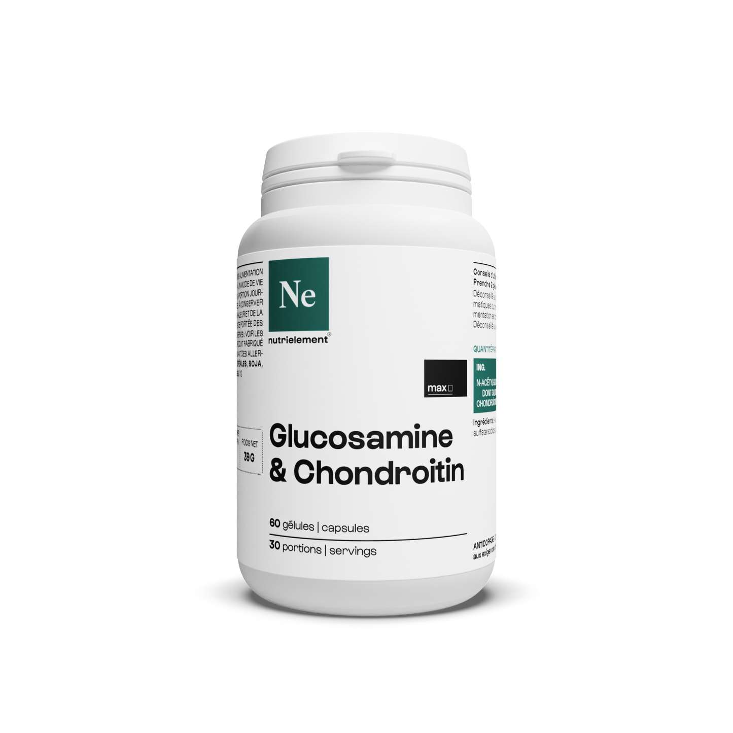 Mix glucosamine + chondroitine in capsules
