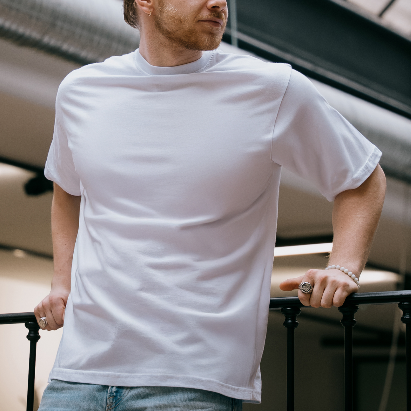 Organic cotton white t-shirt