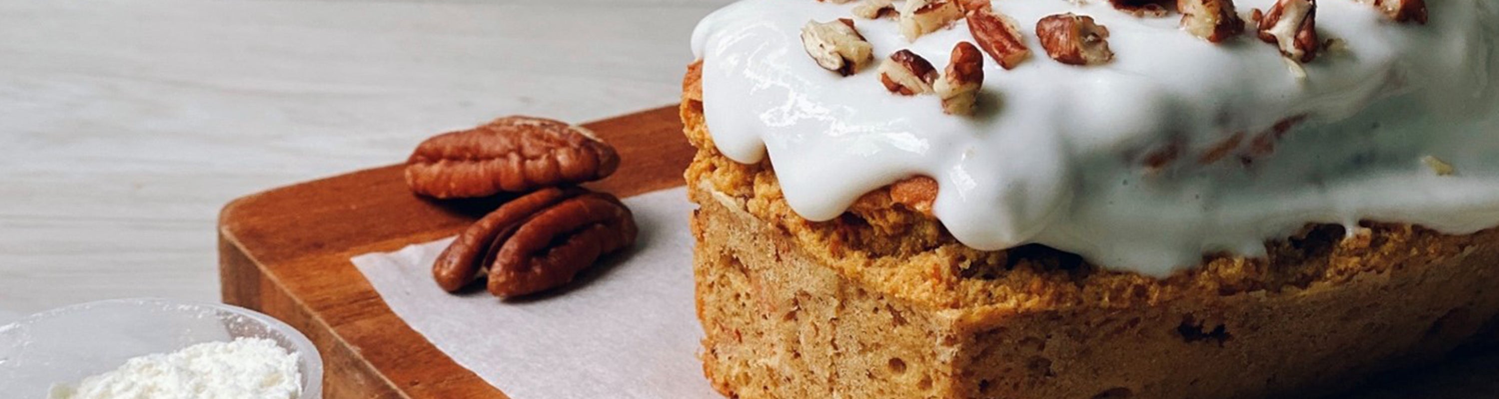 carrot cake protéiné à la patate douce