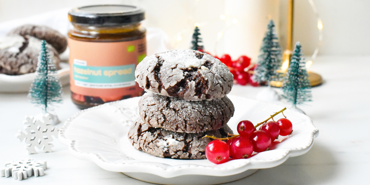Crinkles au chocolat-noisette