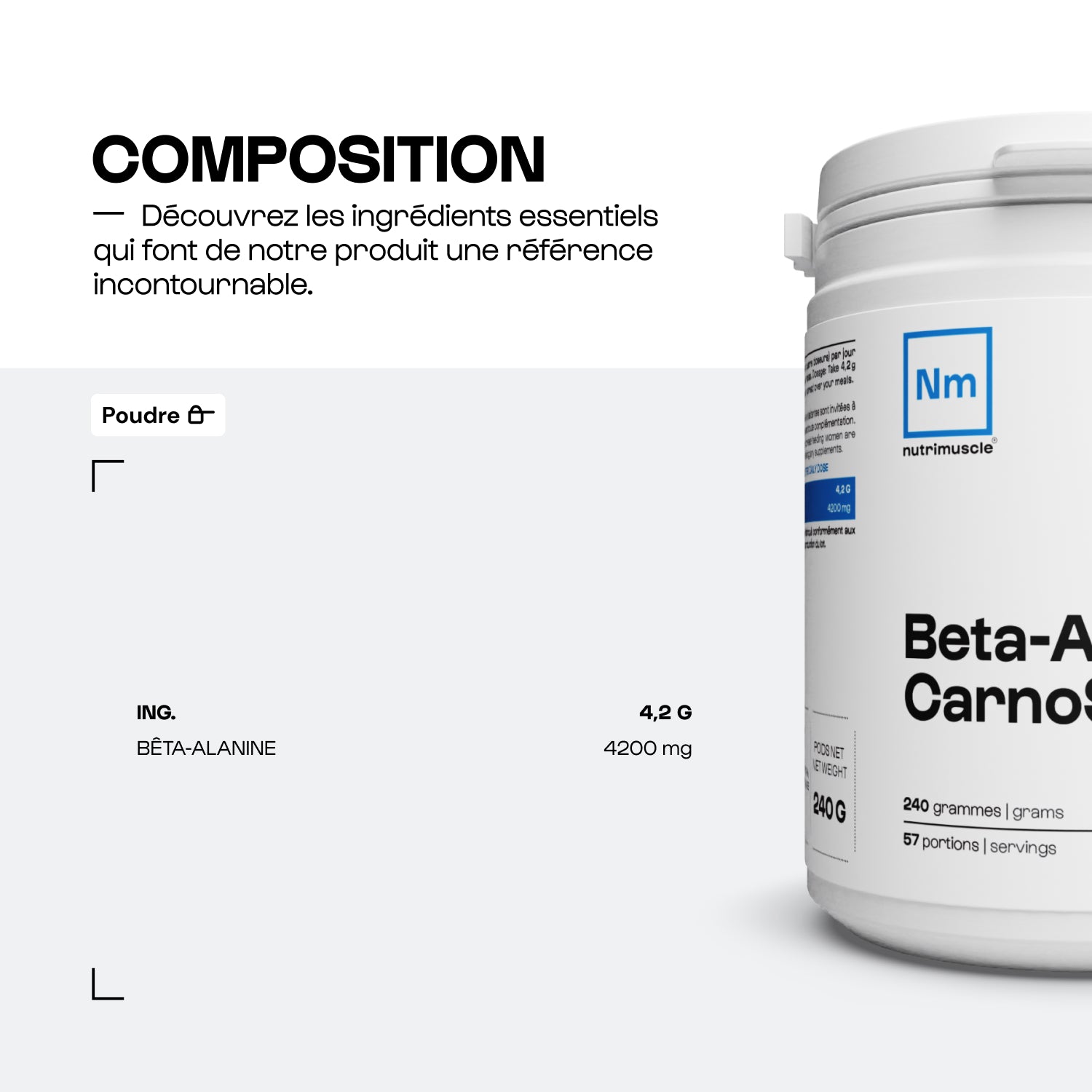 Beta-alanine carnosyn® powder