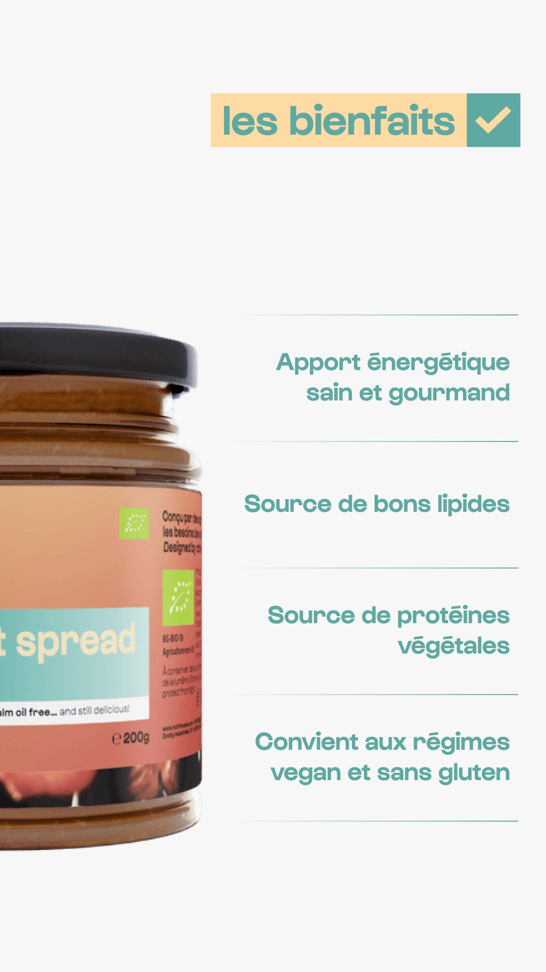 Organic choco-nut spread