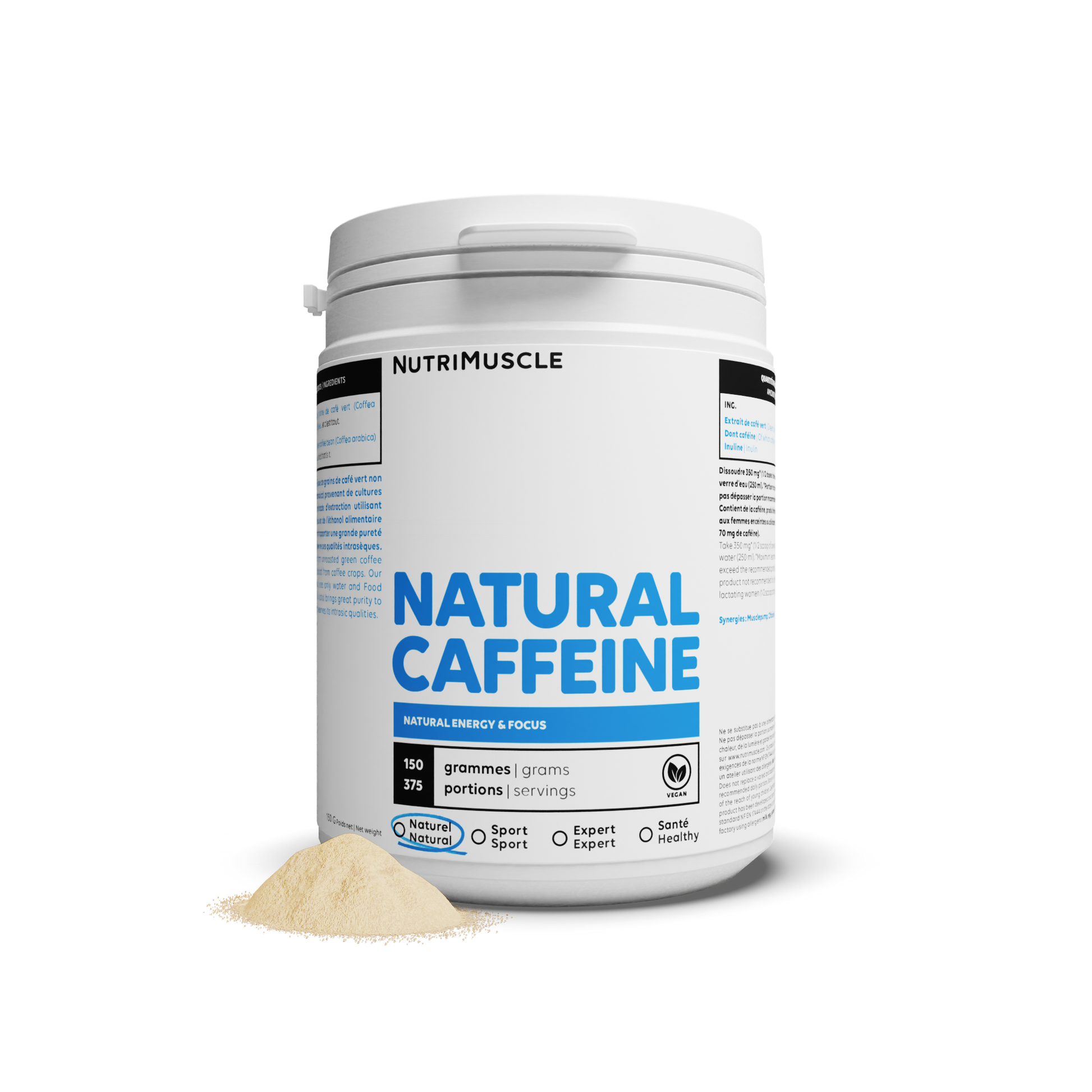 Powder natural caffeine