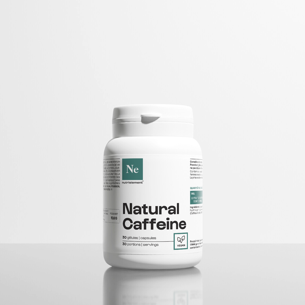 Natural caféine in capsules