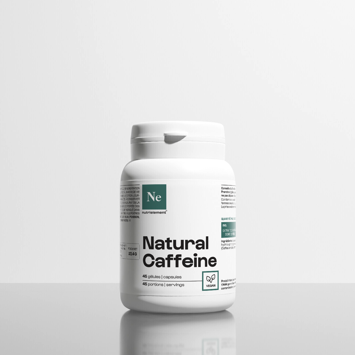 Natural caféine in capsules