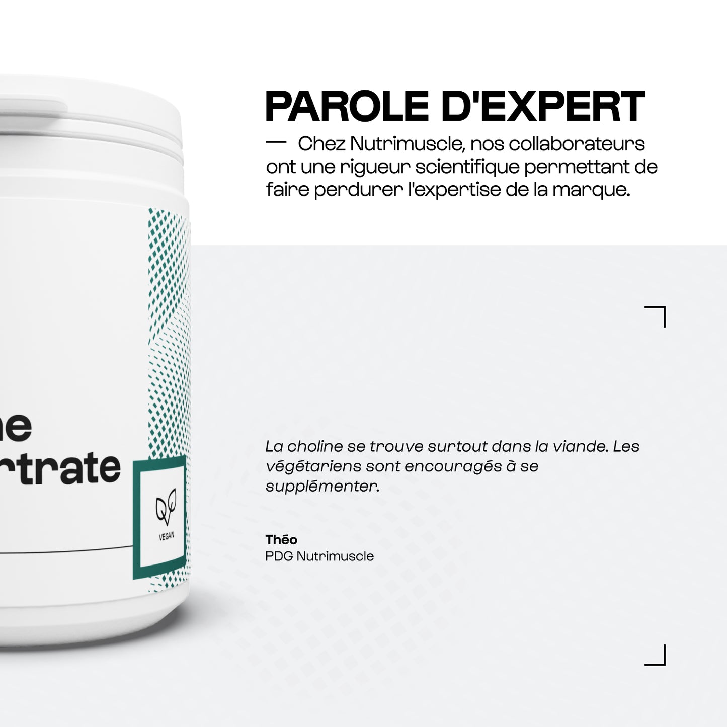 Choline L-Bitartrate en gélules