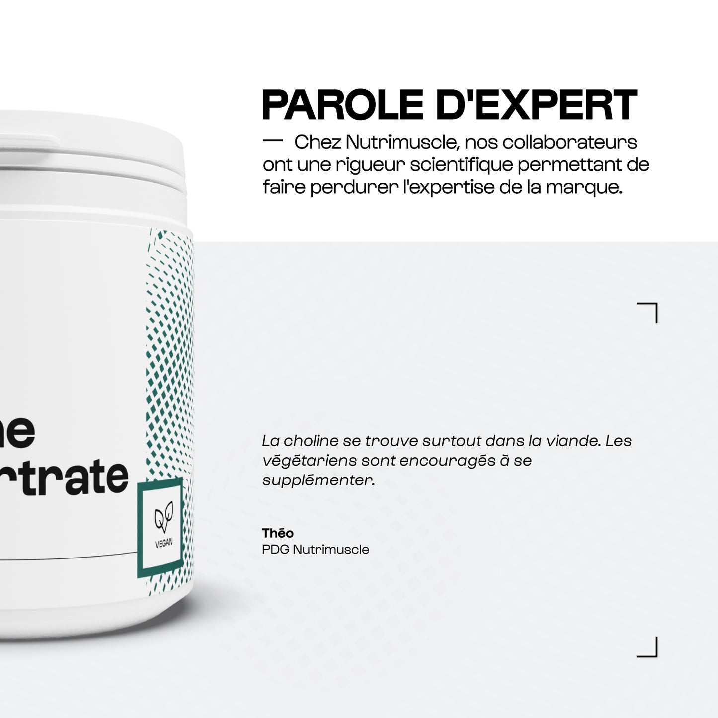 Choline L-Bitartrate en poudre