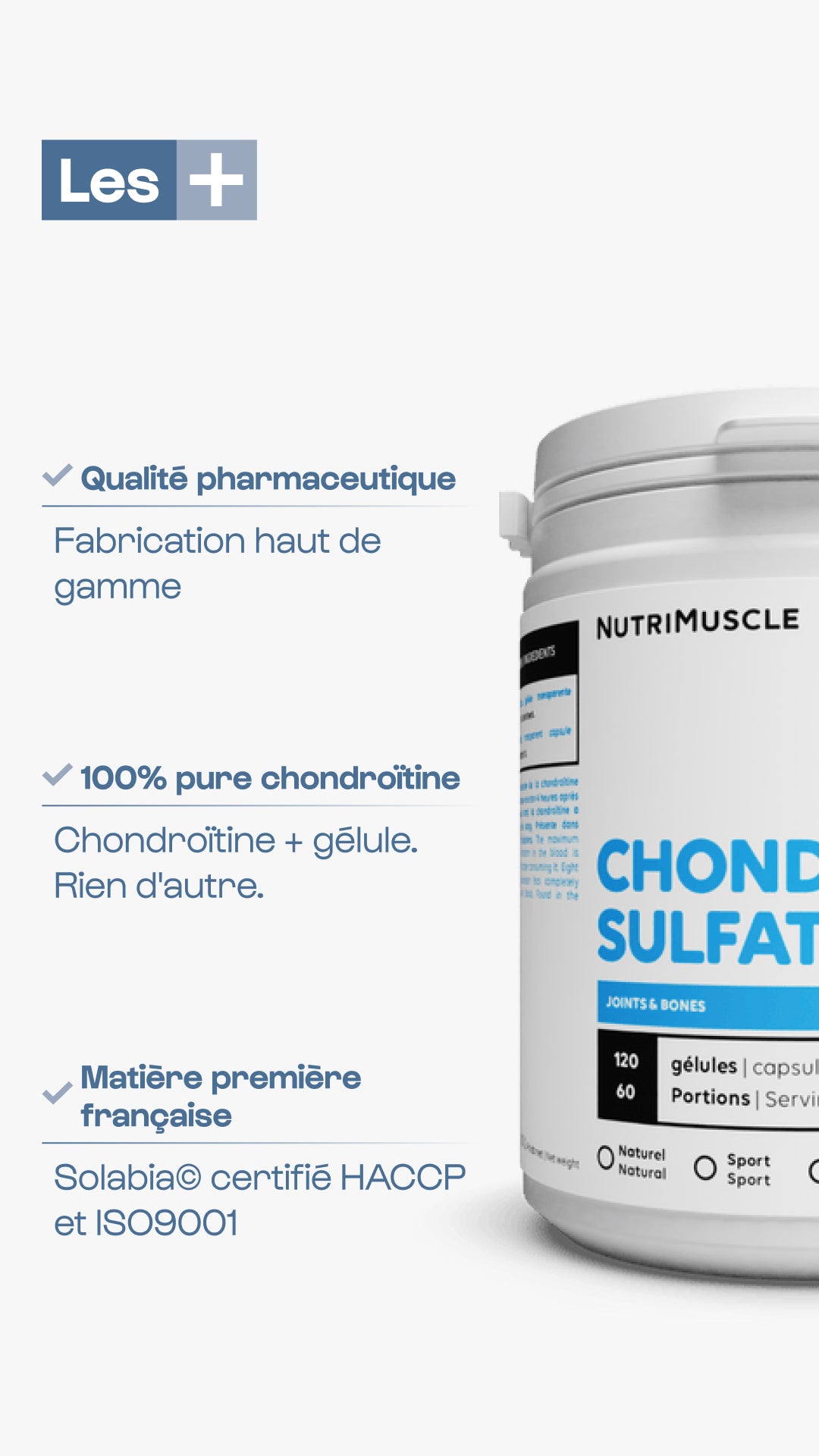Chondroitine sulfate in capsules