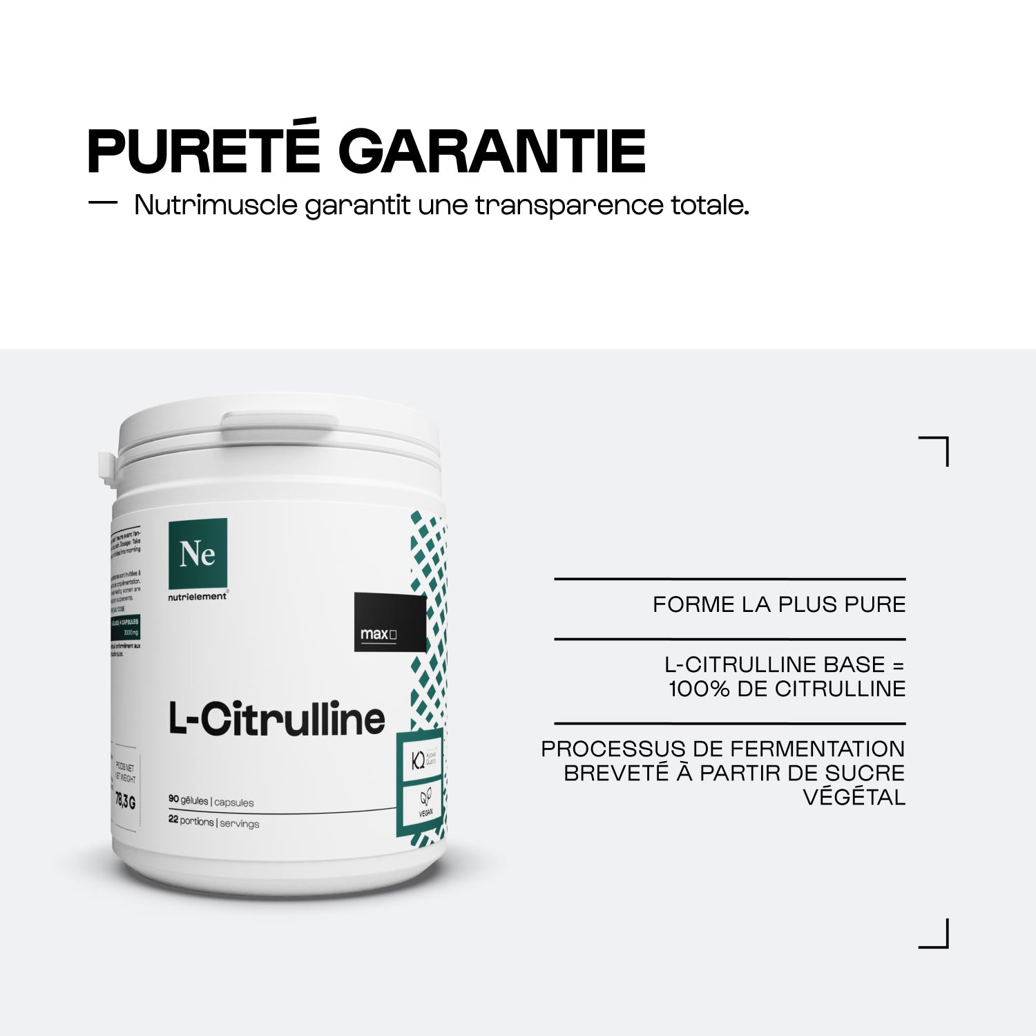 Citrulline (L-citrulline base) en gélules