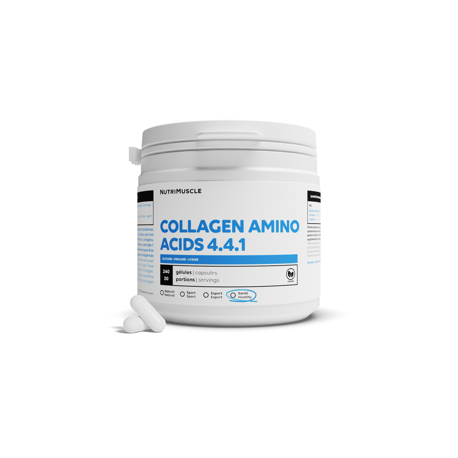 A amino acids of collagen 4.4.1 in capsules