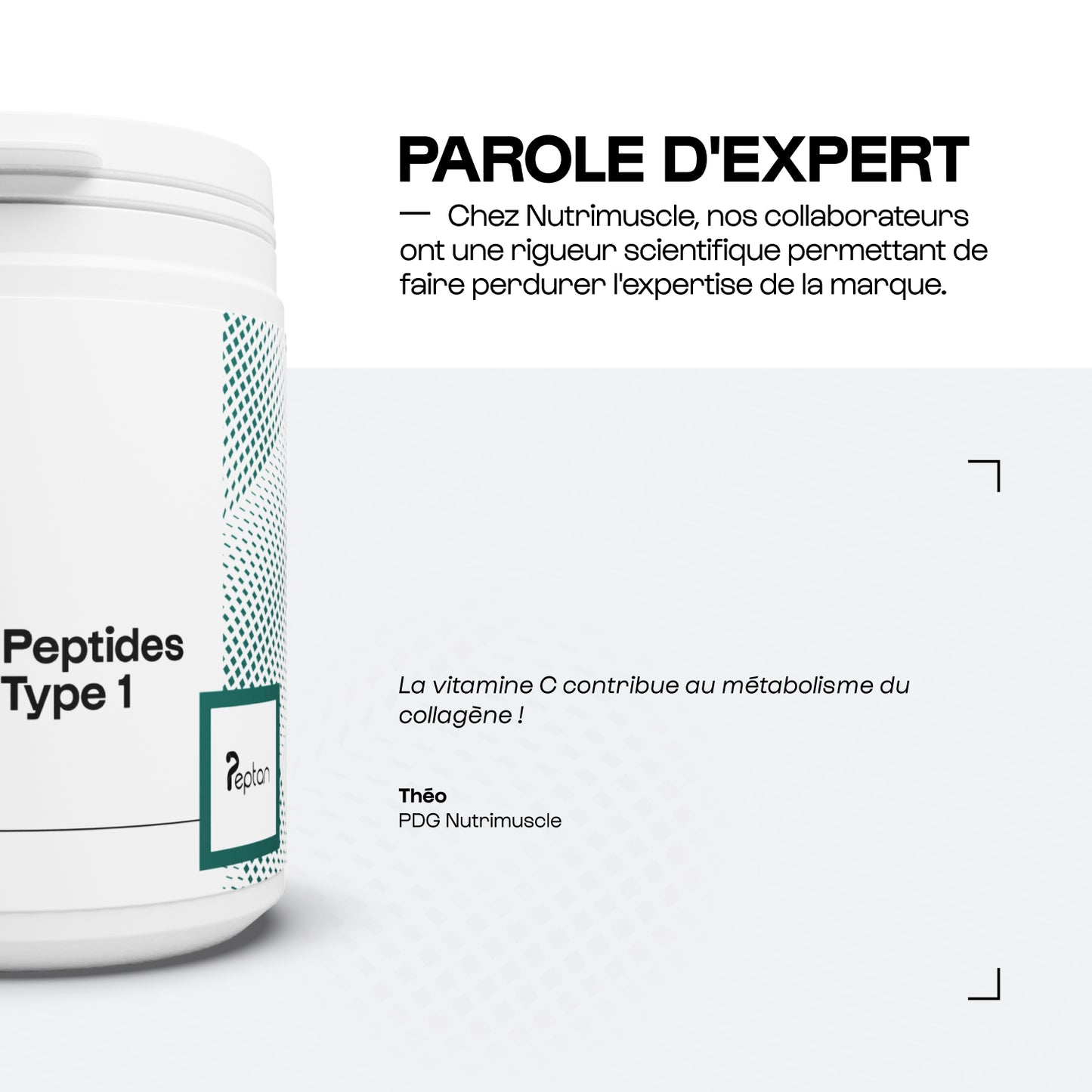 Collagène Peptides Peptan® 1 en poudre