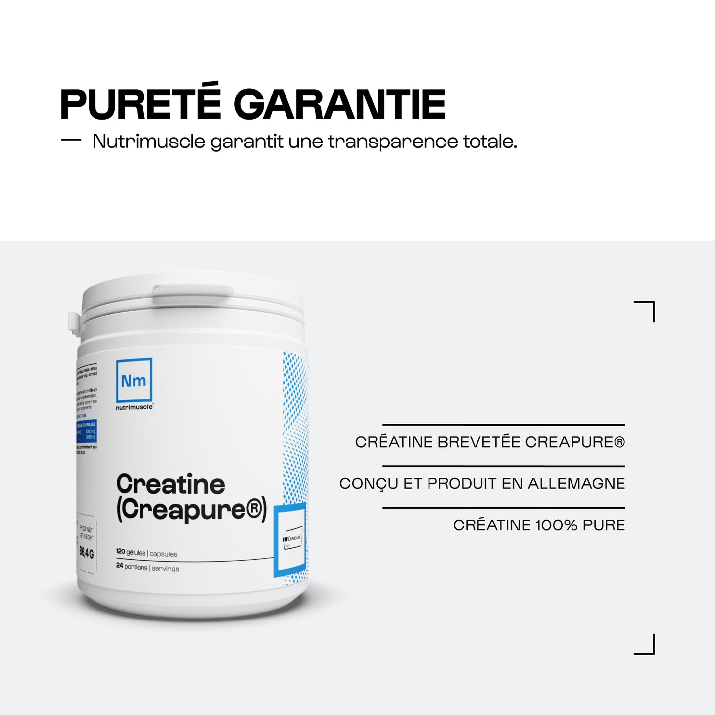 Creatine (Creapure®) in capsules