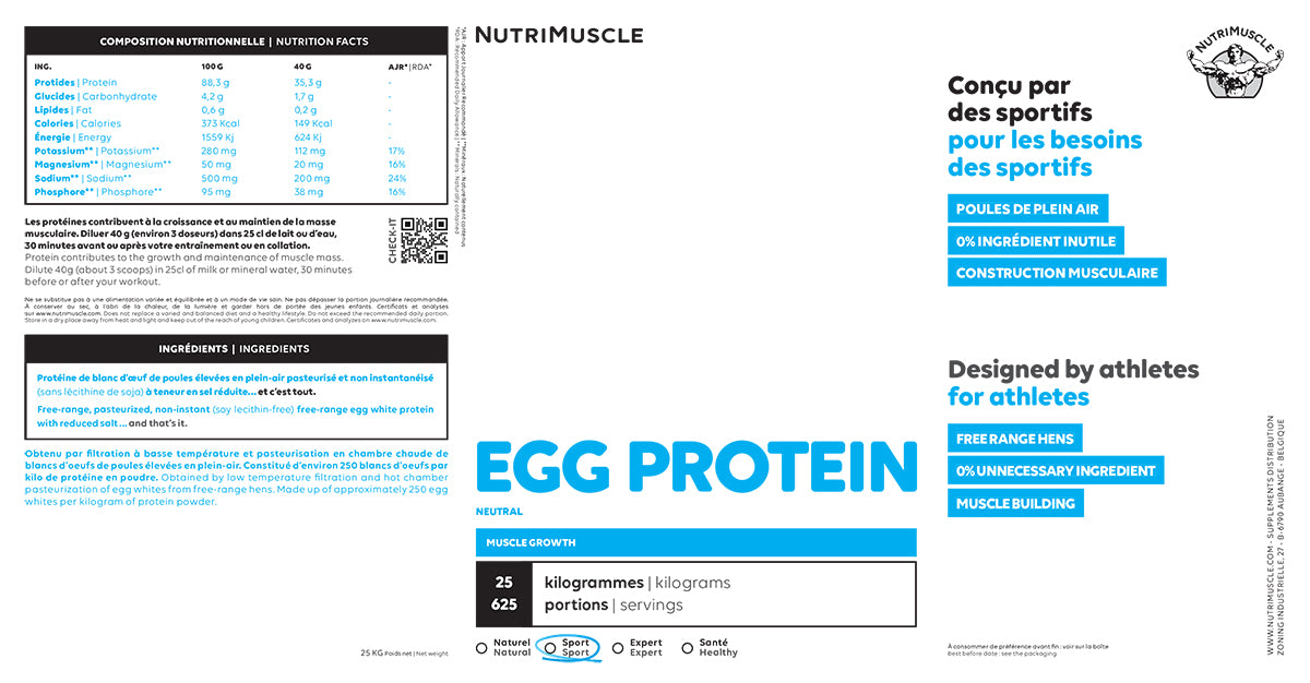 Powder egg protein