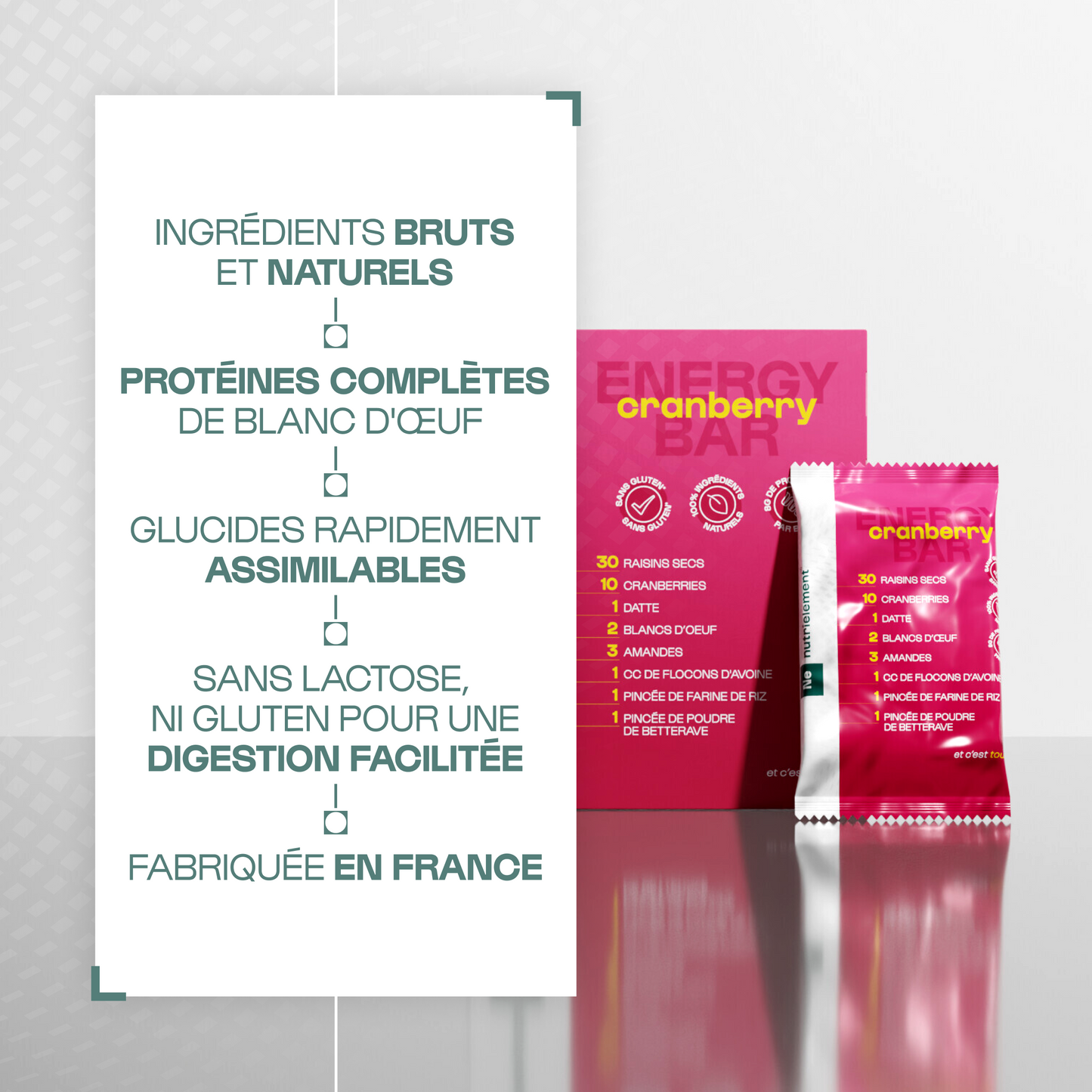 Barres Protéine & Energie - lot de 4