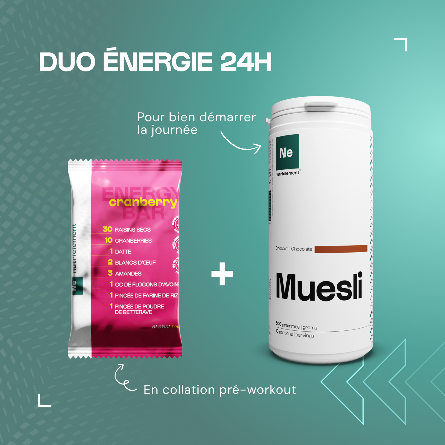 Barres Protéine & Energie - lot de 4