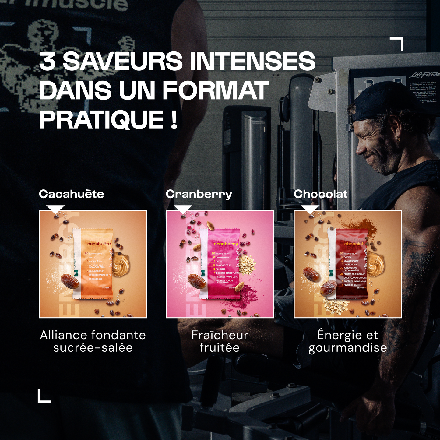 Barres Protéine & Energie - lot de 4