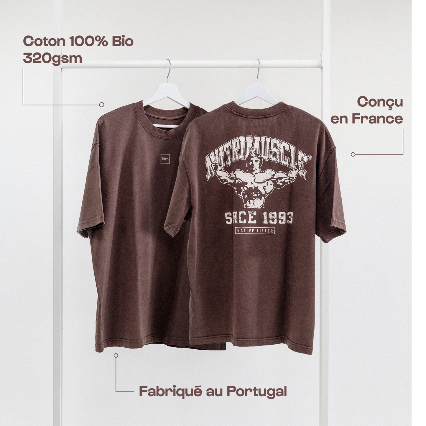 Tee-shirt REBORN Chocolat