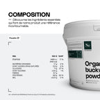 Organic Buckwheat Flakes in powder
