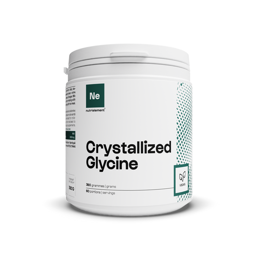 Powder crystallized glycine