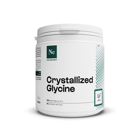 Powder crystallized glycine