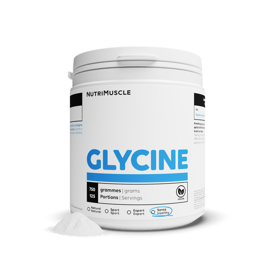 Powder crystallized glycine