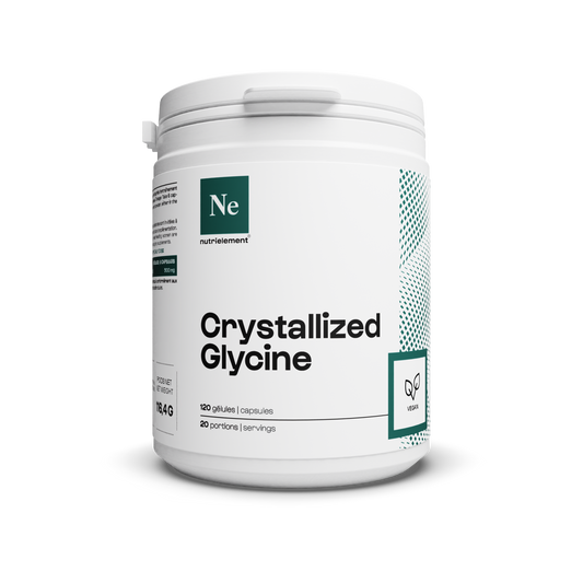 Crystallized glycine in capsules