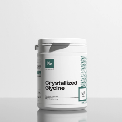 Crystallized glycine in capsules