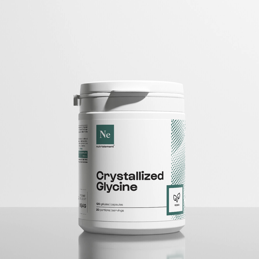 Crystallized glycine in capsules