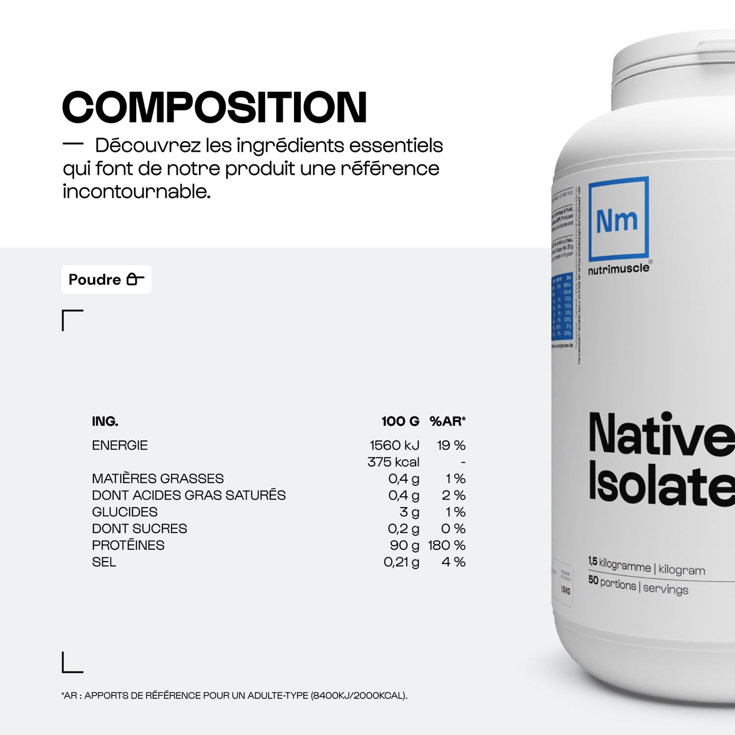 Whey Native Isolate (Low lactose)