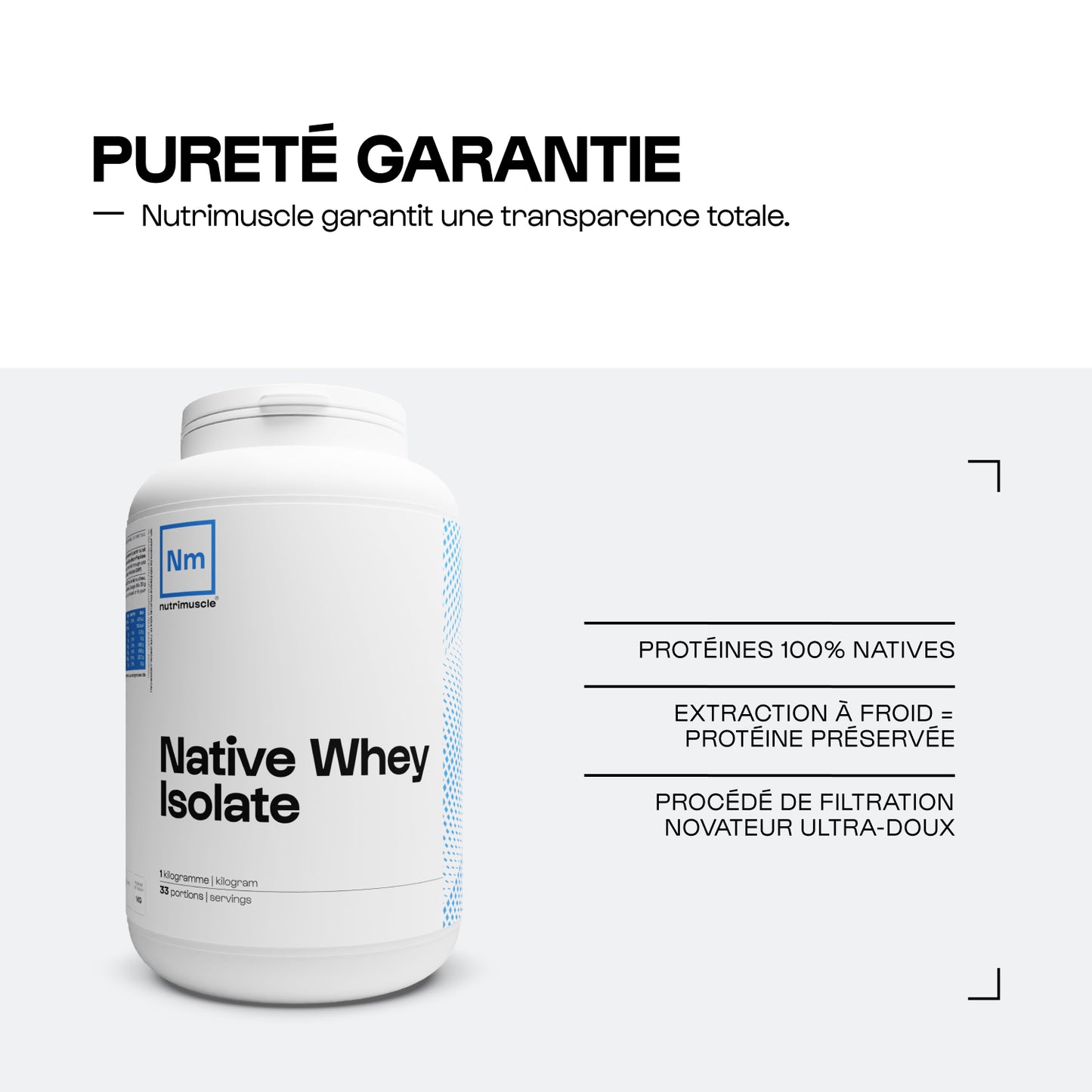 Whey Native Isolate (reinforced in lactase)