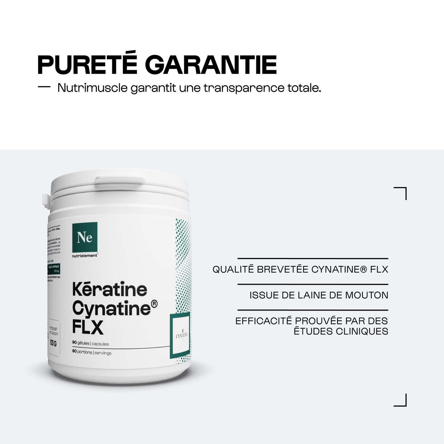 Keratin (Cynatine® - FLX) in capsules