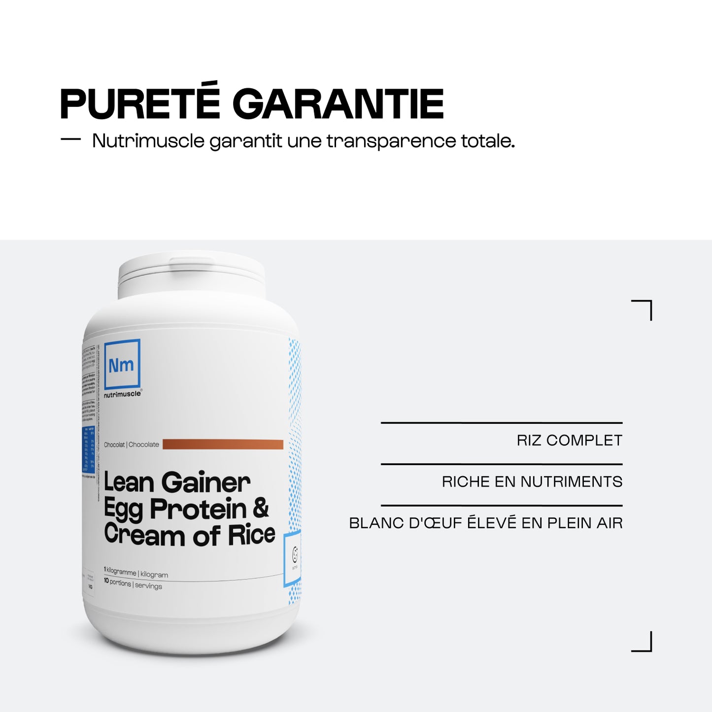 Lean Gainer Egg Crème de riz