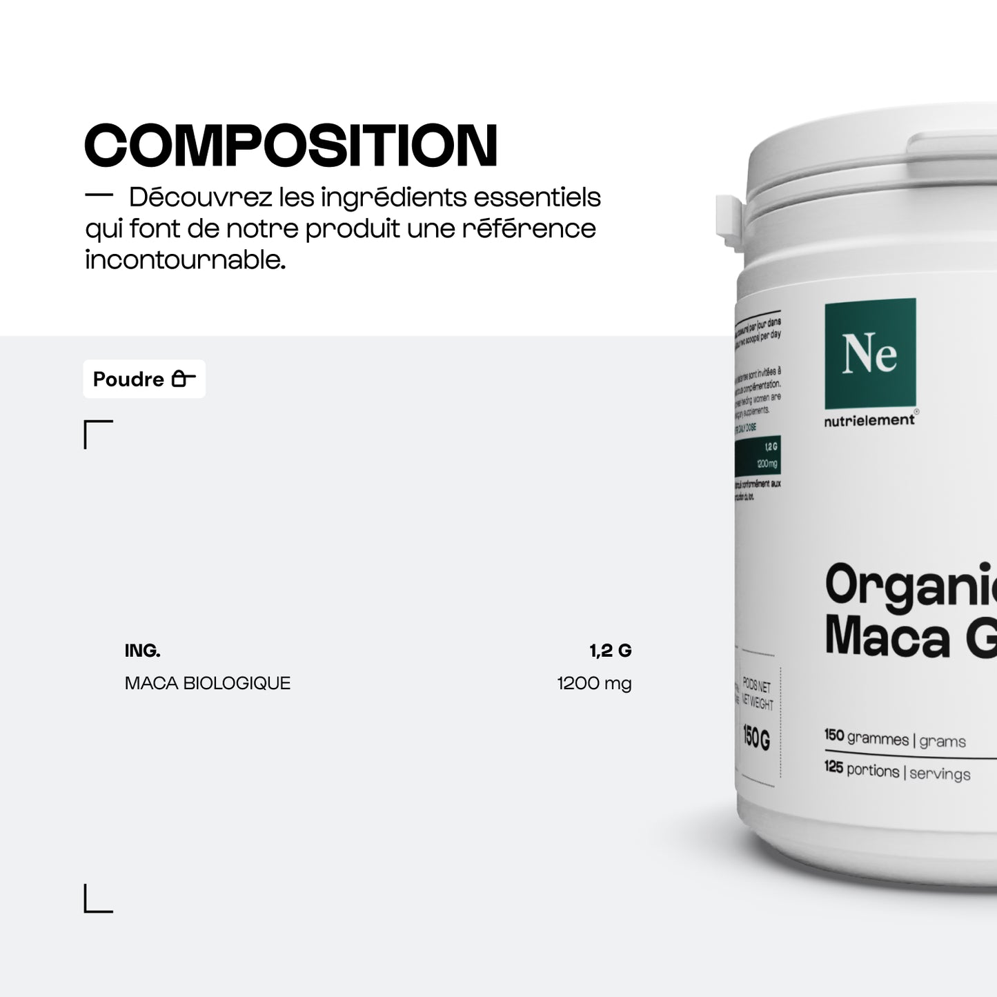 Maca organic powder