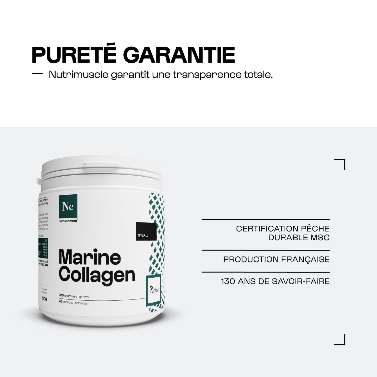 Collagène Marin Peptan® 1 en poudre