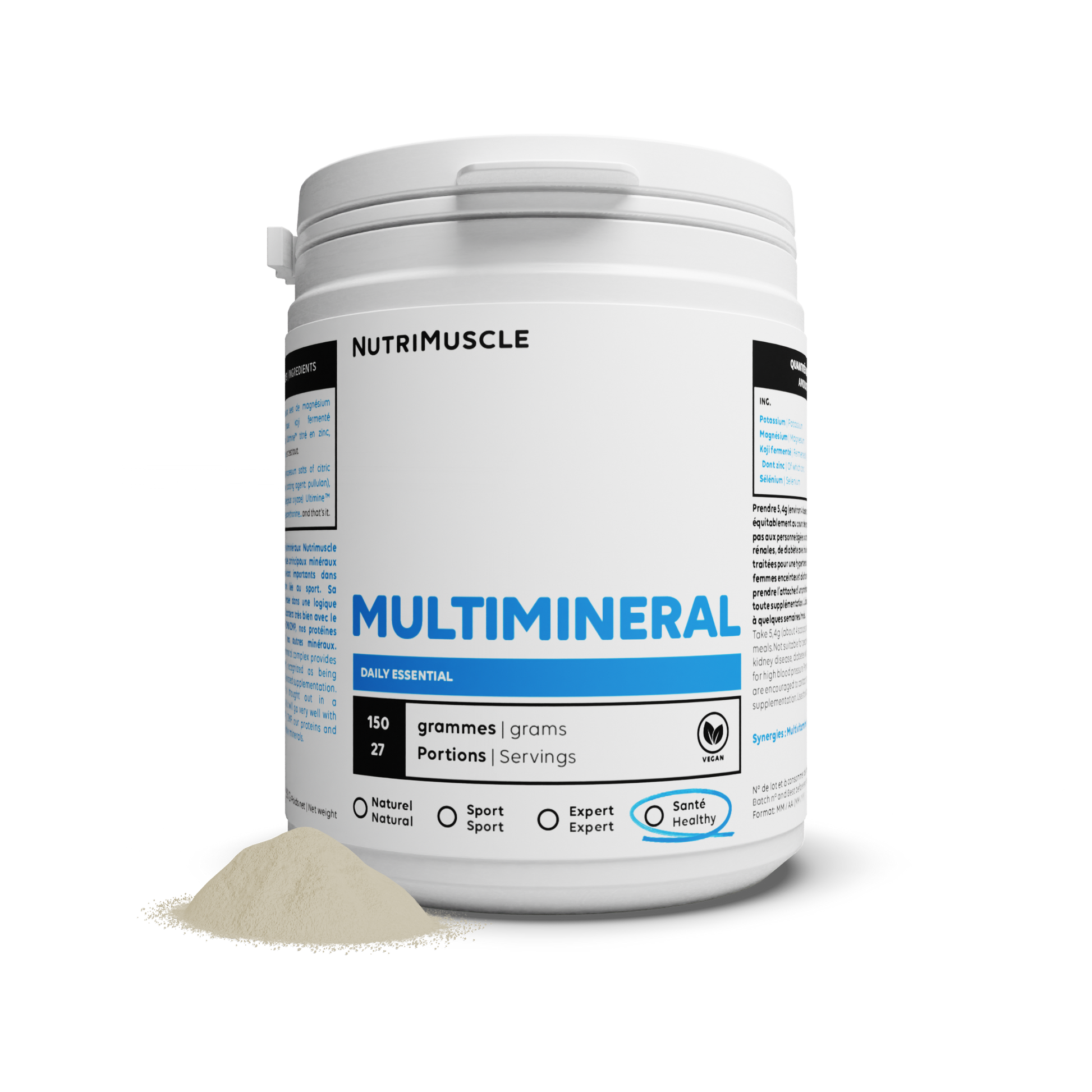 Multiminimous powder