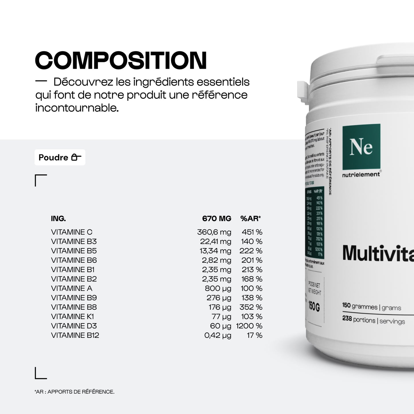 Multivitamins powder