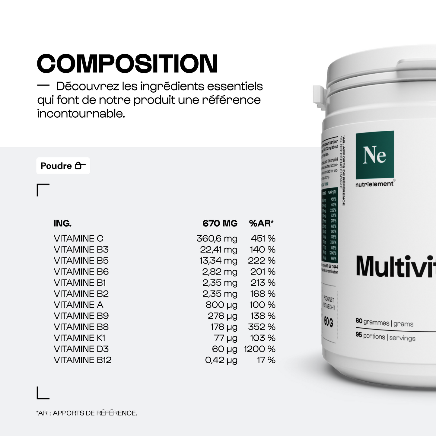 Multivitamins powder