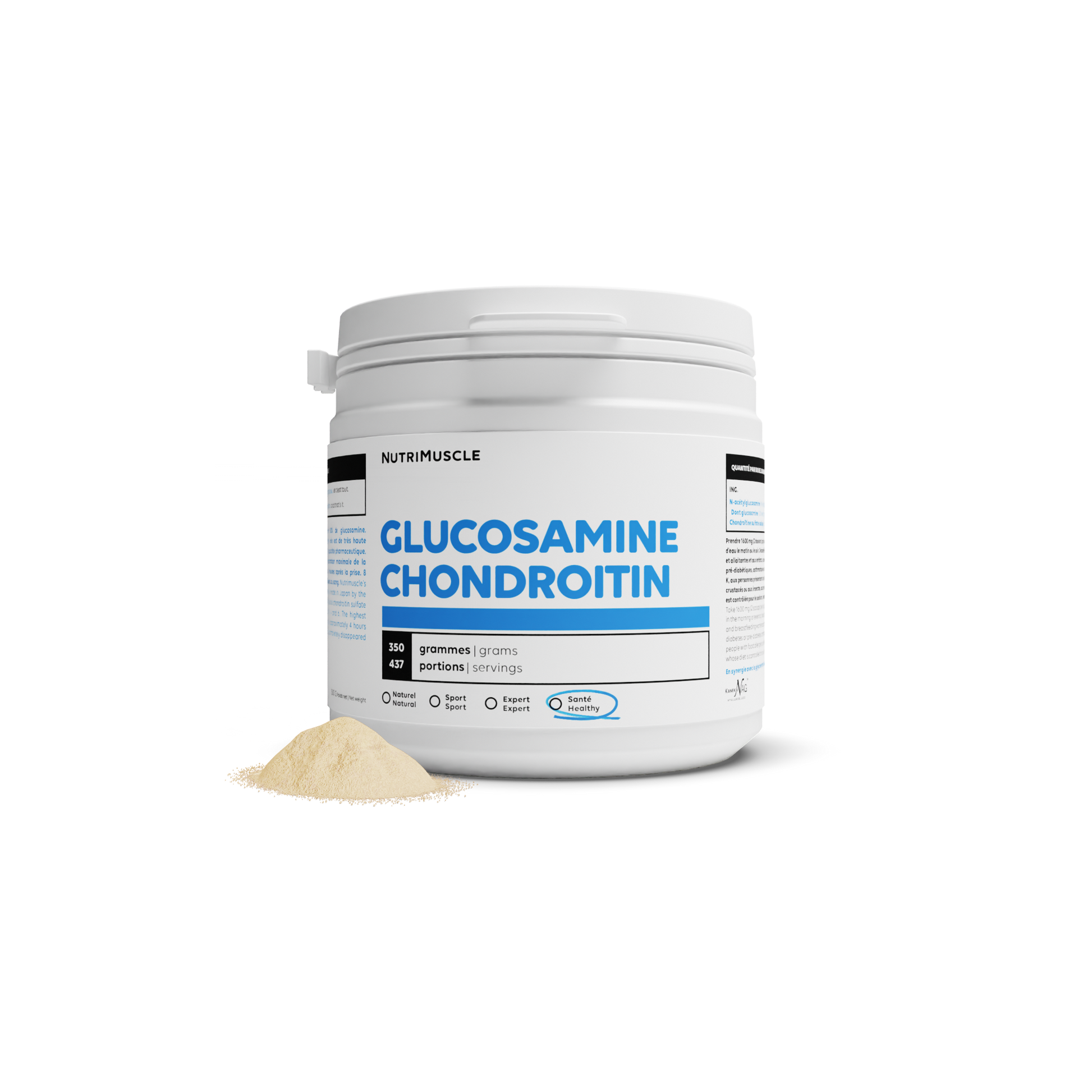 Mix glucosamine + chondroitin powder