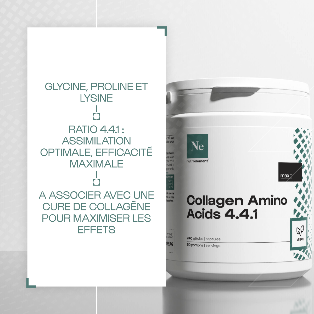 A amino acids of collagen 4.4.1 in capsules