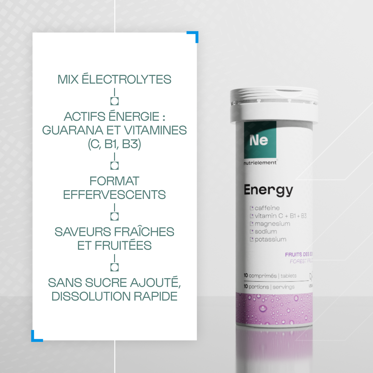 Électrolytes Energy - Effervescent