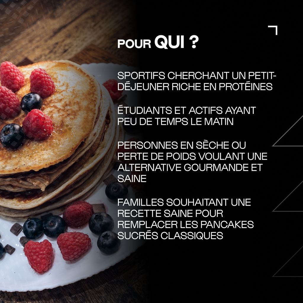 Mix pancakes protéinés au chocolat