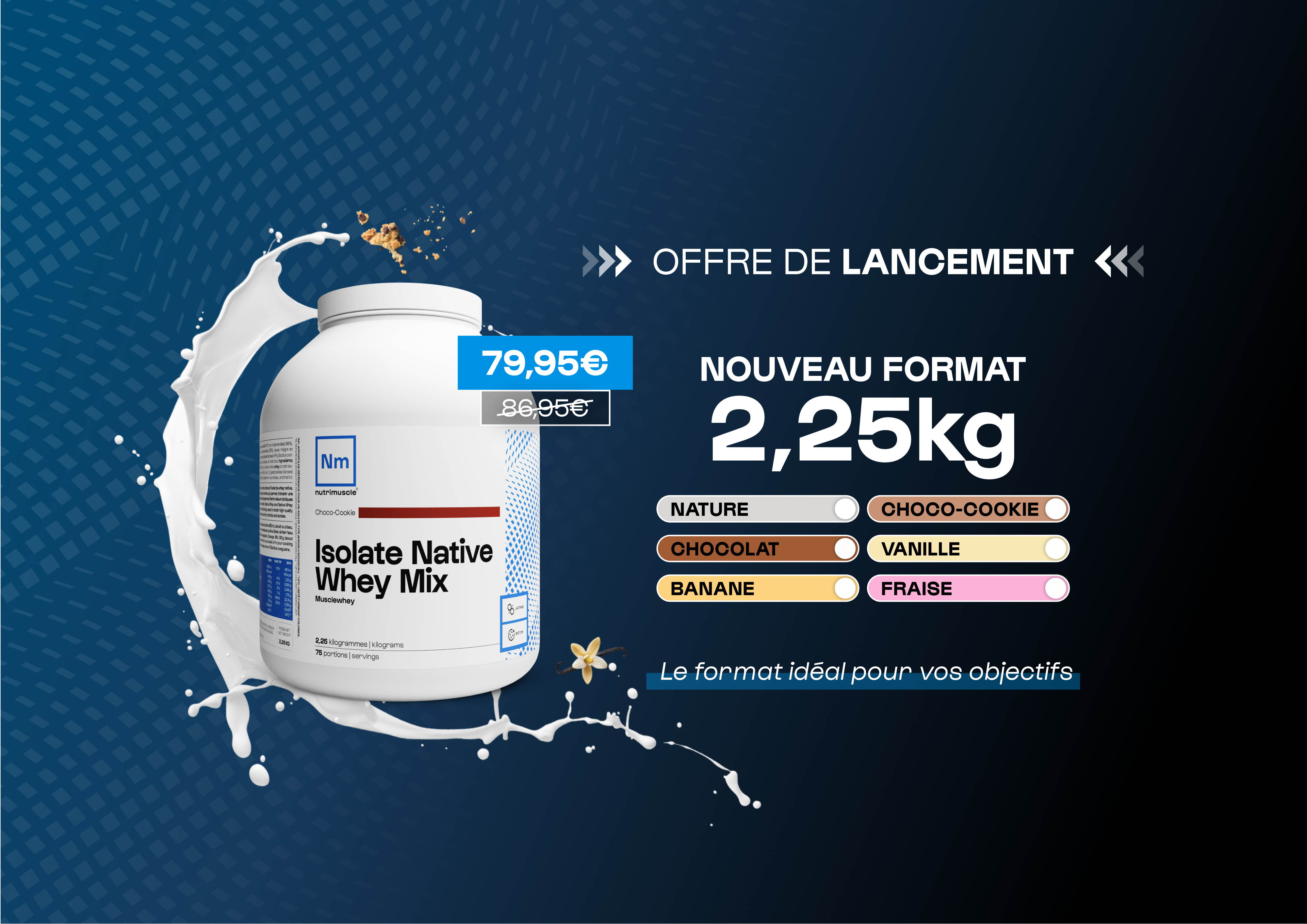 Your favorite proteins in a 2.25kg format