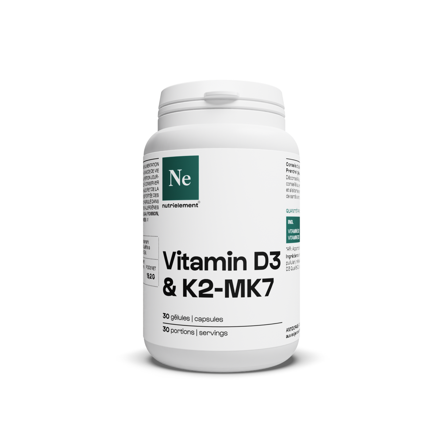 Vitamines D3 + K2-MK7