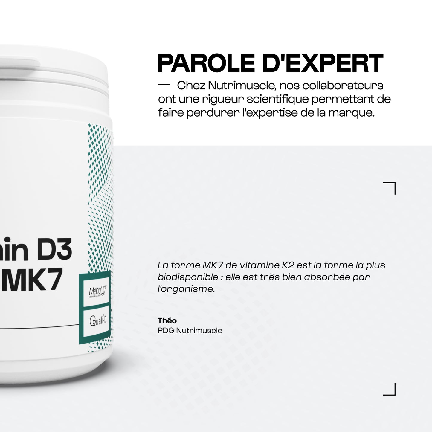 Vitamins D3 + K2-MK7