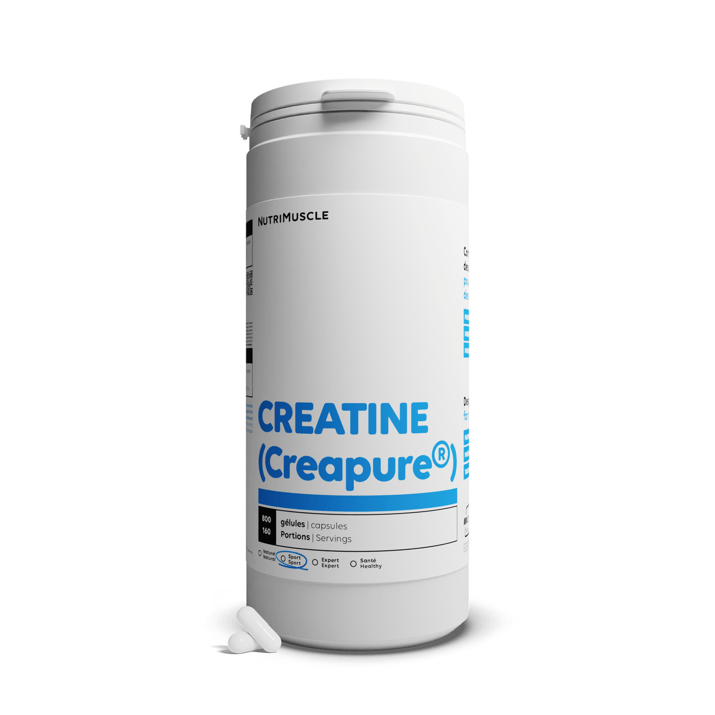 Nutrimuscle Acides aminés 800 gélules Créatine (Creapure®) en gélules