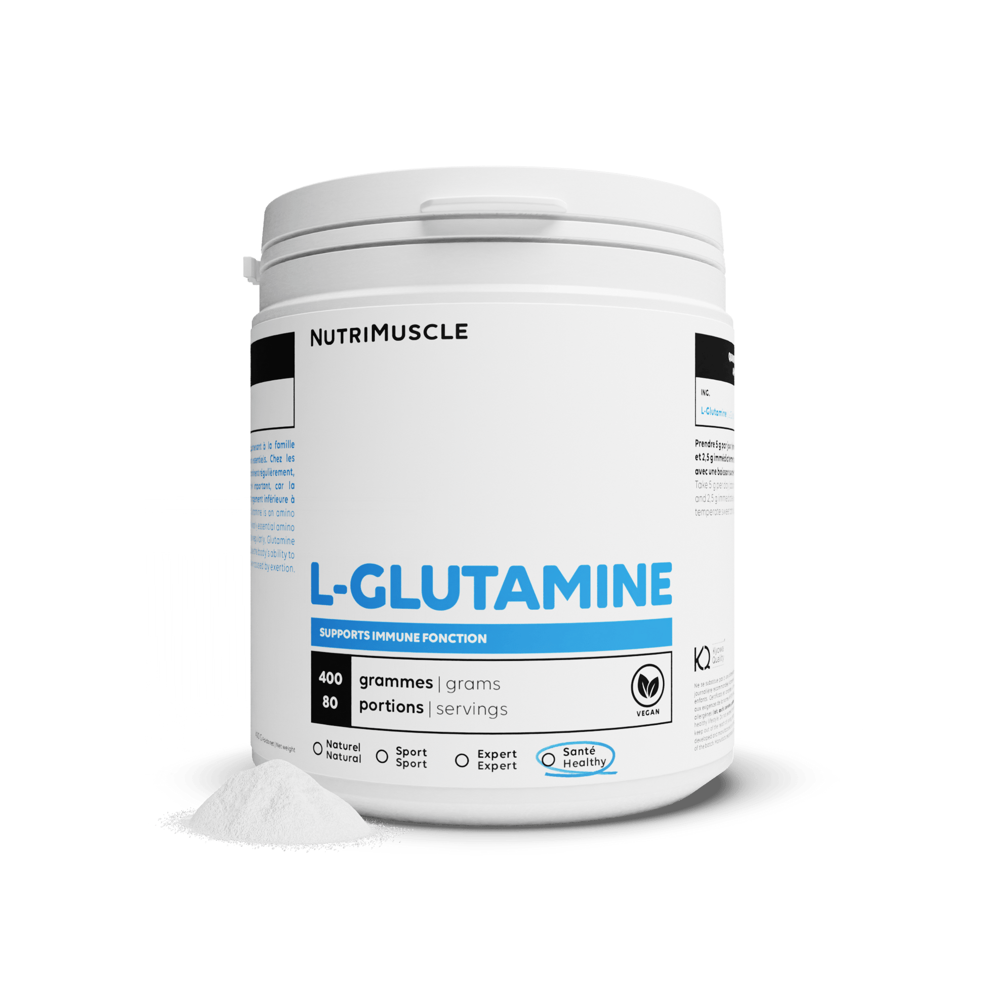 Nutrimuscle Acides aminés Glutamine (L-Glutamine) en poudre