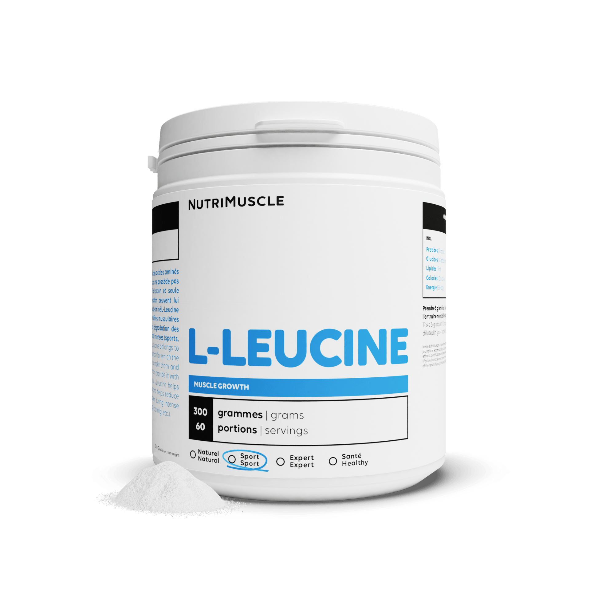 Nutrimuscle Acides aminés 300 g Leucine (L-Leucine)