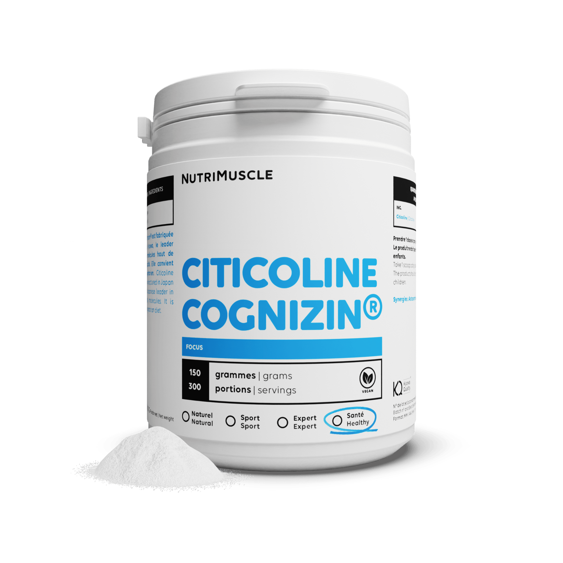 Nutrimuscle 150 g Citicoline (CDP-choline) en poudre